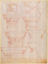 W.18v Studio di capitelli di colonne